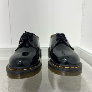 Dr. Martens Black Oxfords with Iconic Yellow Stitching